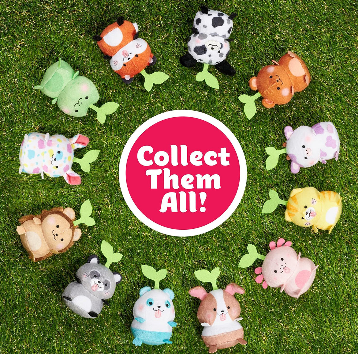 Sakuties Mini Collectible Stylized Plush Stuffed Animals, 3-pack Blind Collectible, Kids Toys for Ages 3 Up by Just Play