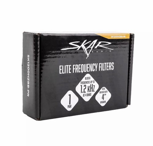 SKAR AUDIO ELITE FREQUENCY FILTERS ELIMINATES FREQUENCIES 0-1.2 kHz AT 4Ω - PAIR