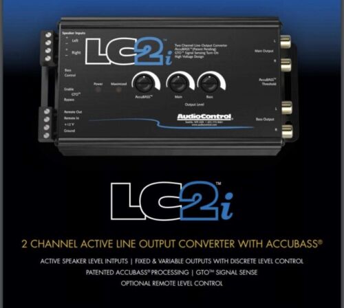 AudioControl LC2i 2-Channel Line Out 400W Converter with AccuBASS & GTOTM Signal