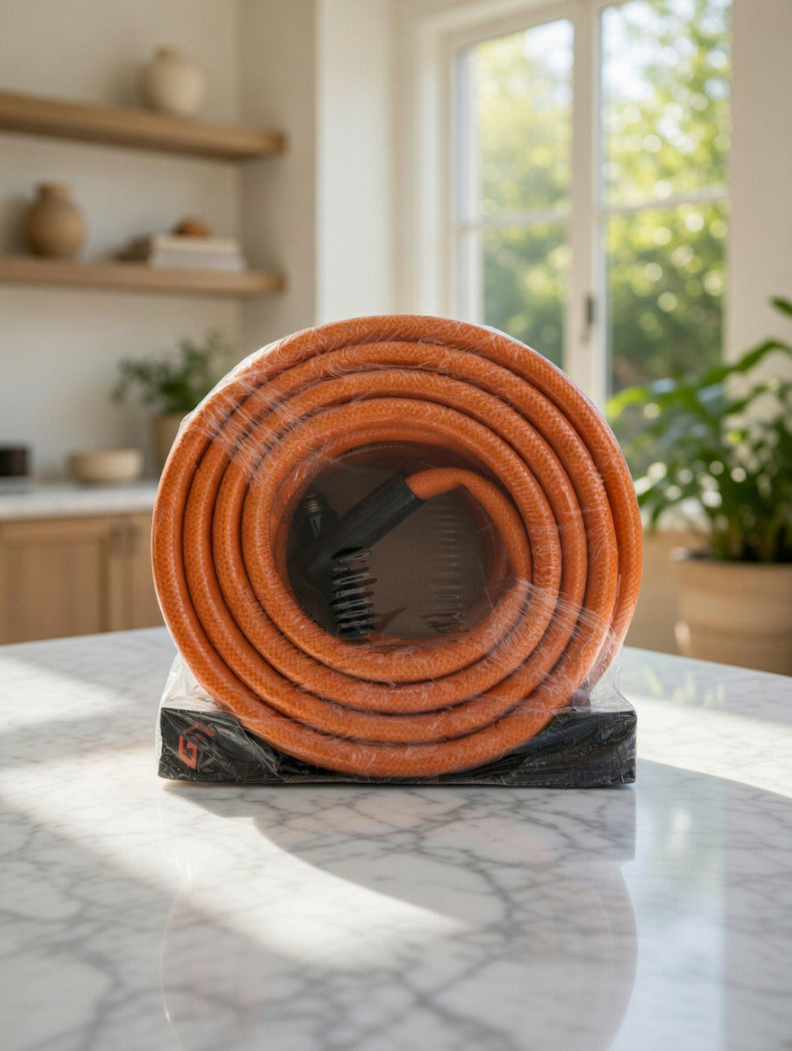 Torelli 50ft Heavy Duty Garden Hose - 5/8” Reinforced 3-Layer, 200 PSI