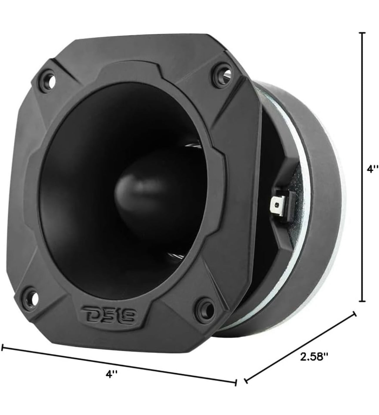 DS18 PRO-TWX3 4" Super Bullet Tweeter 480 Watts 1.5" Aluminum 4-Ohm(1 PC)