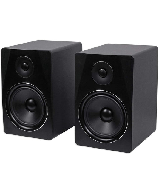 Rockville APM8B 8" 2-rigting 500W Aktiewe/Aangedrewe USB Ateljee Monitorluidsprekers Paar