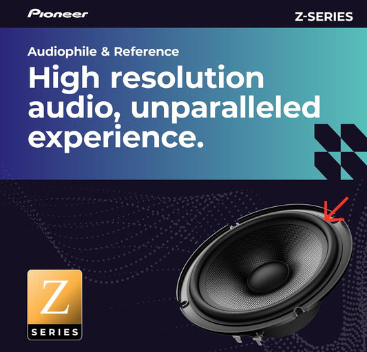 Pioneer Z-Series TS-Z65CH 6.5" 2-Way Component Car Speakers 330W Max
Audiophile Upgrade, Premium Speakers, Crisp Highs + Clear Vocals, Add an Amplifier for Optimal Performance