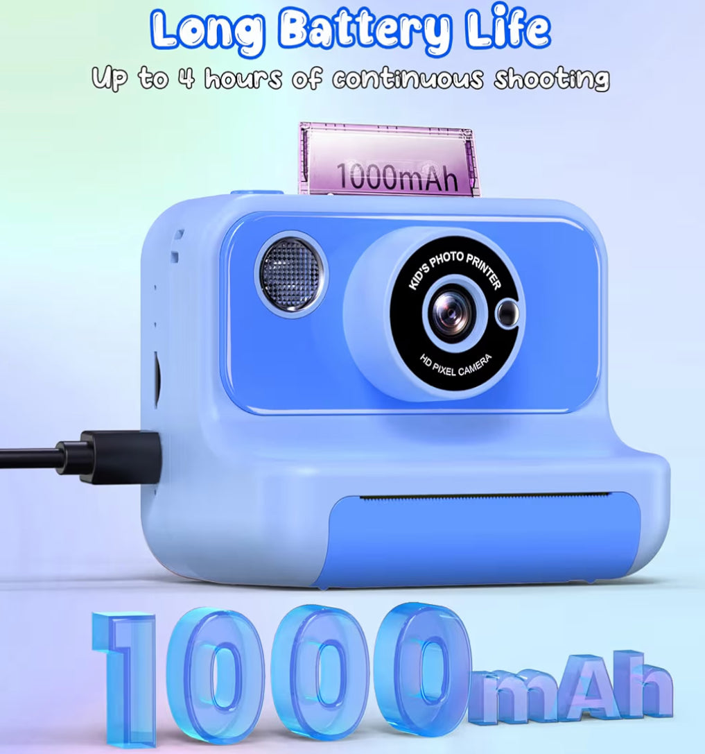 Kinders kitsdruk 1080P HD Video Digitale Kamera met 32G Kaart - (Blou)