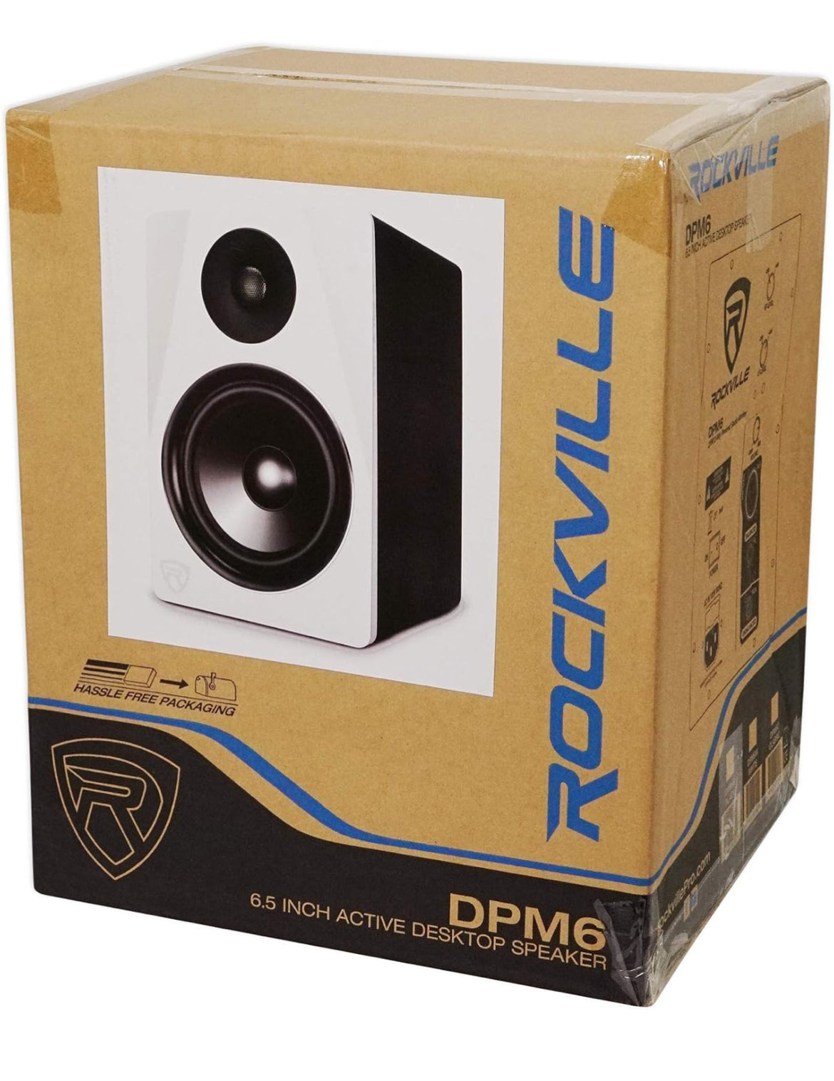 Rockville (2) DPM6W Dual Powered 6.5" 420 Watt Active Studio Monitor Speakers