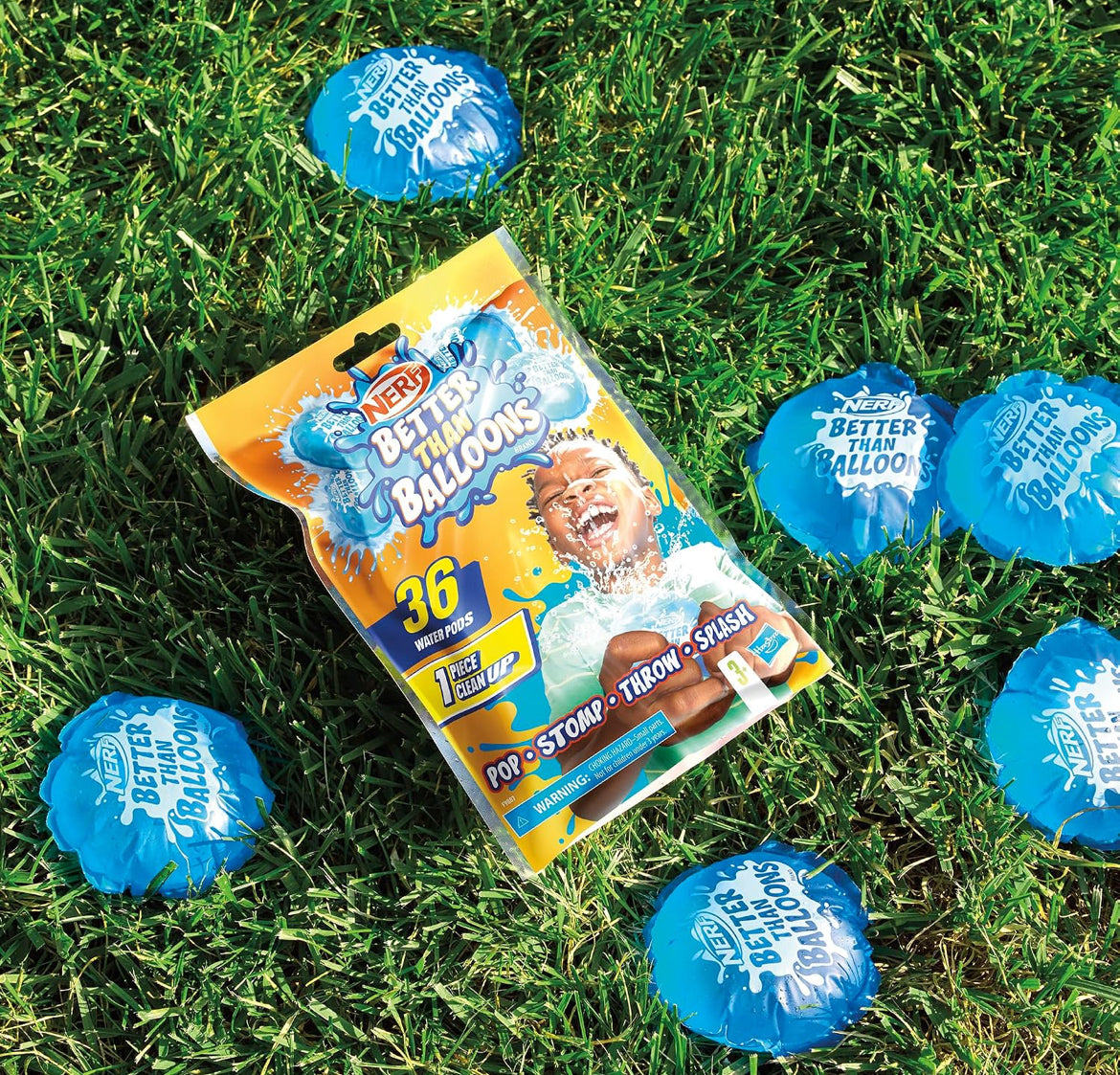 NERF Better Than Balloons Water Toys, Easy 1 Piece Clean Up, 36 Pods, Lots of Ways to Play, Backyard Water Fun, Gifts for Kids, Ages 3+
