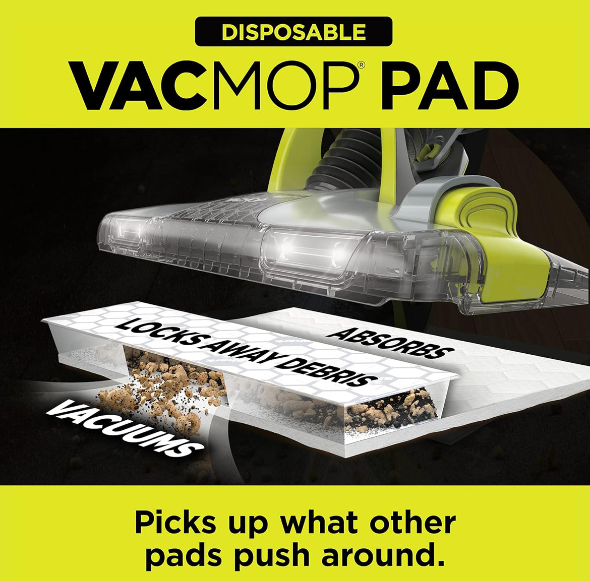 Shark VACMOP Disposable Hard Floor Pad Refills - (Pack of 3)