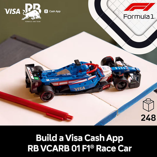 LEGO Speed Champions VCARB 01 F1-renmotor Modelstelle – Boustelle met /Realistiese Kenmerke