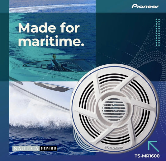 Pioneer TS-MR1600 Nautica Reeks 6.5-duim Dubbelkeël Mariene Luidspreker - PAAR