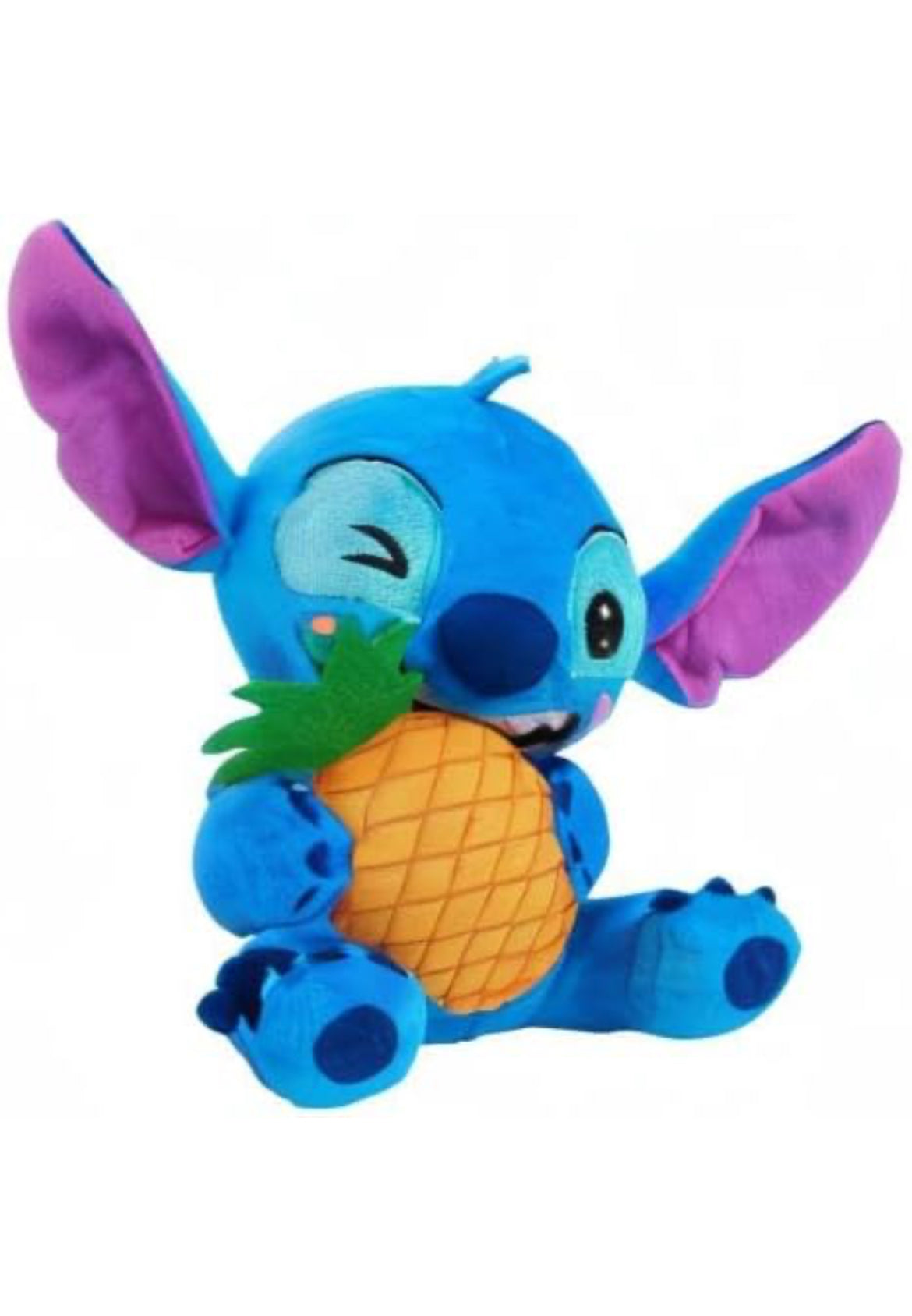 Disney Stitch Small Plush Stitch and Pineapple, Stuffed Animal - Kids Toys for Ages 2 Up by Just Play