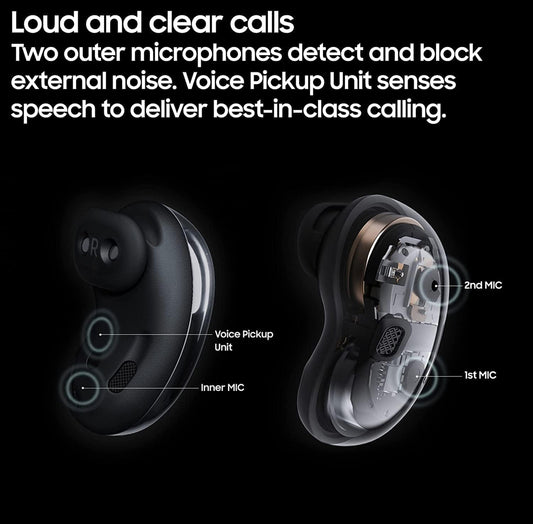SAMSUNG Galaxy Buds Live Ware Koordlose Oorfone Amerikaanse Weergawe Aktiewe Geraaskansellasie Koordlose Laaikissie Ingesluit, Mystic Black