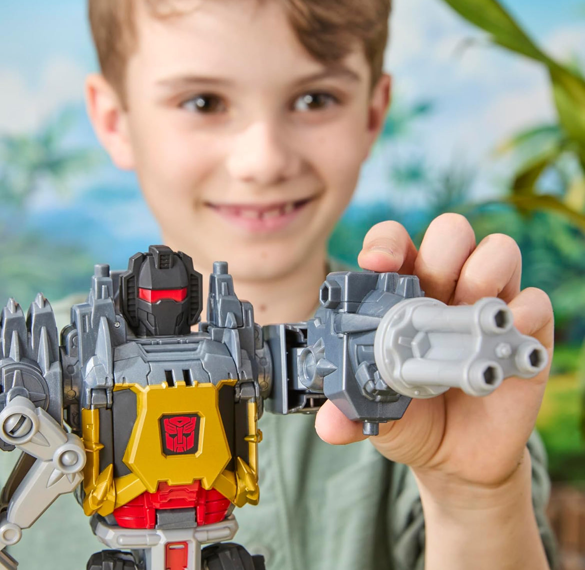 Transformers Cyberworld Grimlock Chomp & Battle 9-Inch Action Figure