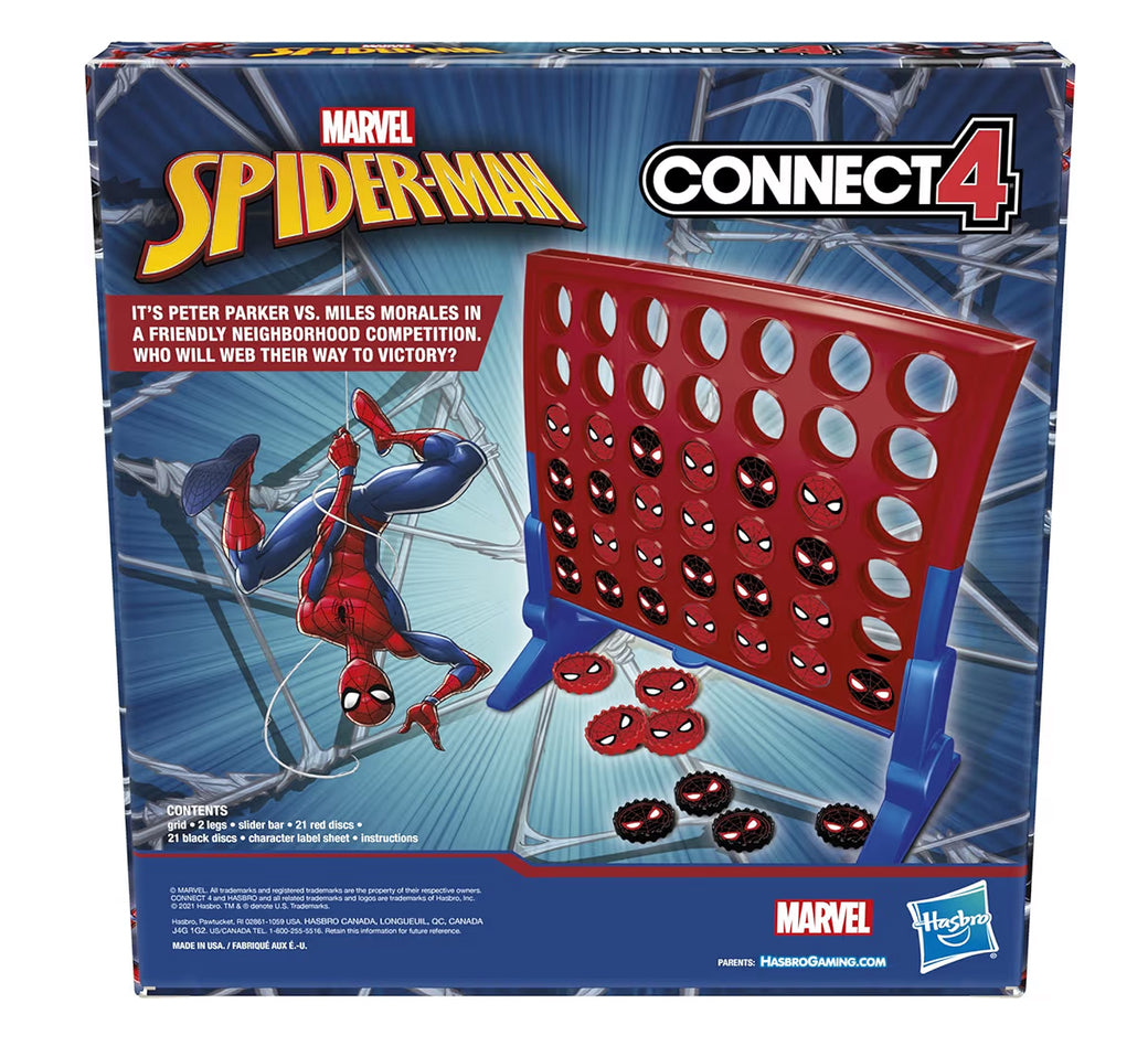 Hasbro Gaming Connect 4 Marvel Spider-Man Edition, Strategy Board Game for 2 Players