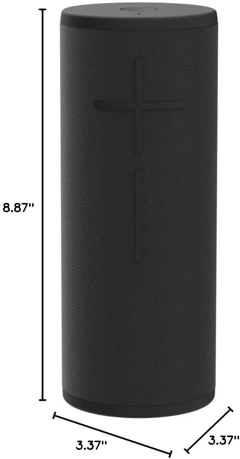 Ultimate Ears MEGABOOM 3 Portable Bluetooth Wireless Speaker (Waterproof) Night Black (Renewed)