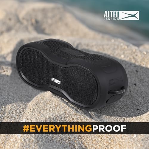 Altec Lansing BoomJacket XL Draadlose Bluetooth-luidspreker, Magnetiese Waterdigte Luidspreker, IPX7 Buiteluidspreker met 24H Speeltyd, Draagbare Luidspreker met Karabiner, Monteerbaar, Vinnige Laai