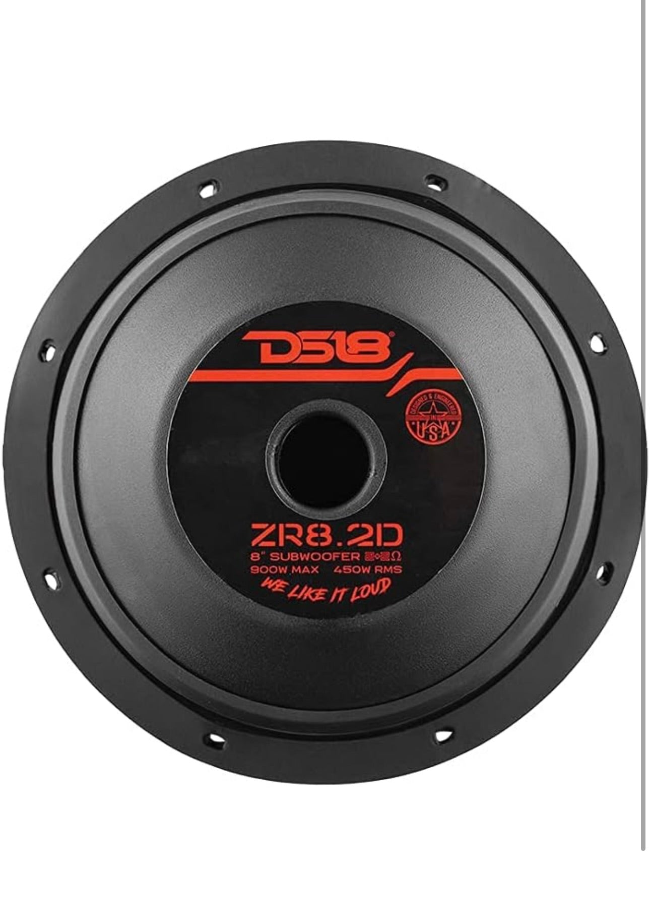 DS18- ZR 8" Subwoofer 450 Watts Rms DVC 2-Ohm and 900 W MAX Power - 1PC