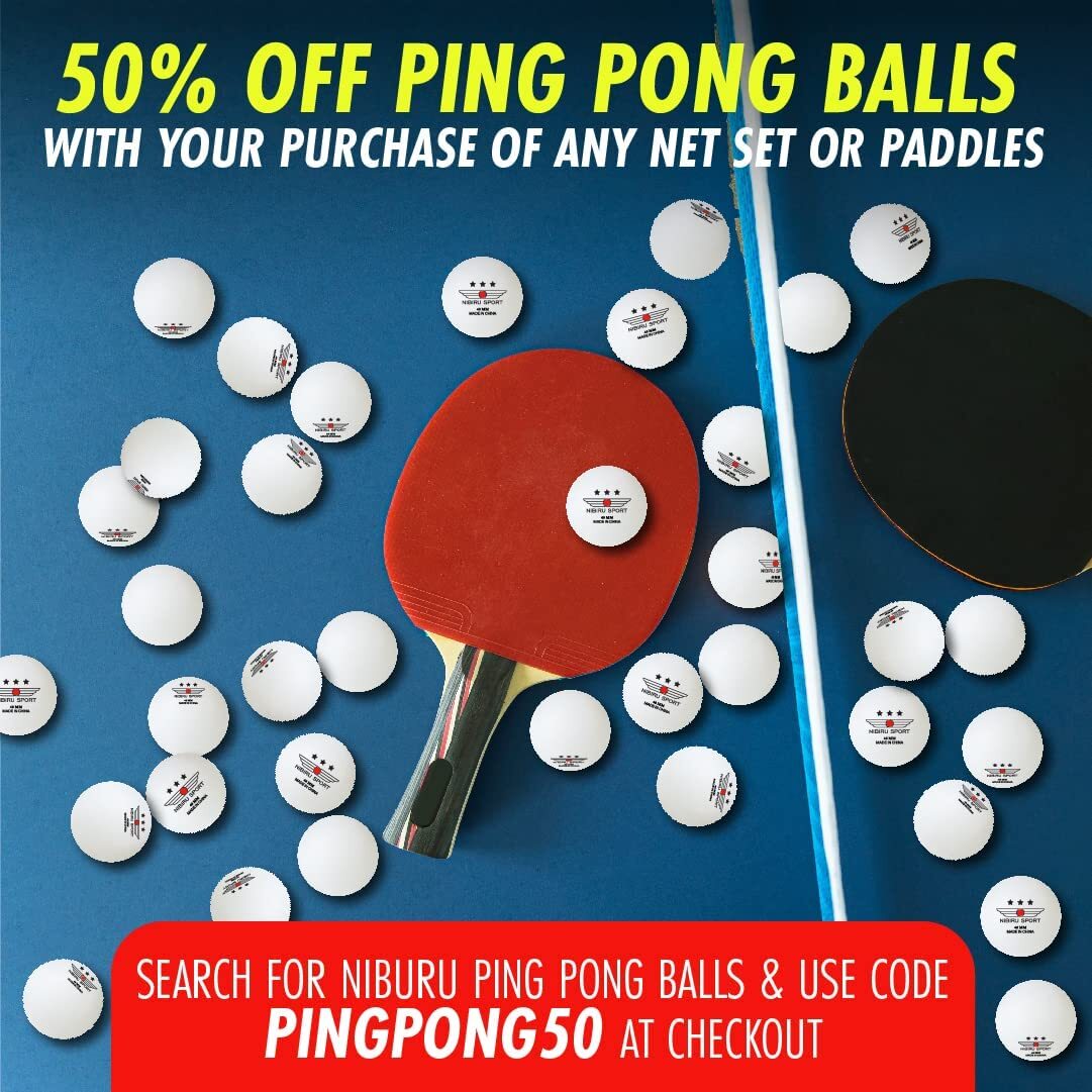 Ping Pong Paddles Set Professional Table Tennis Rackets Balls Retractable Net