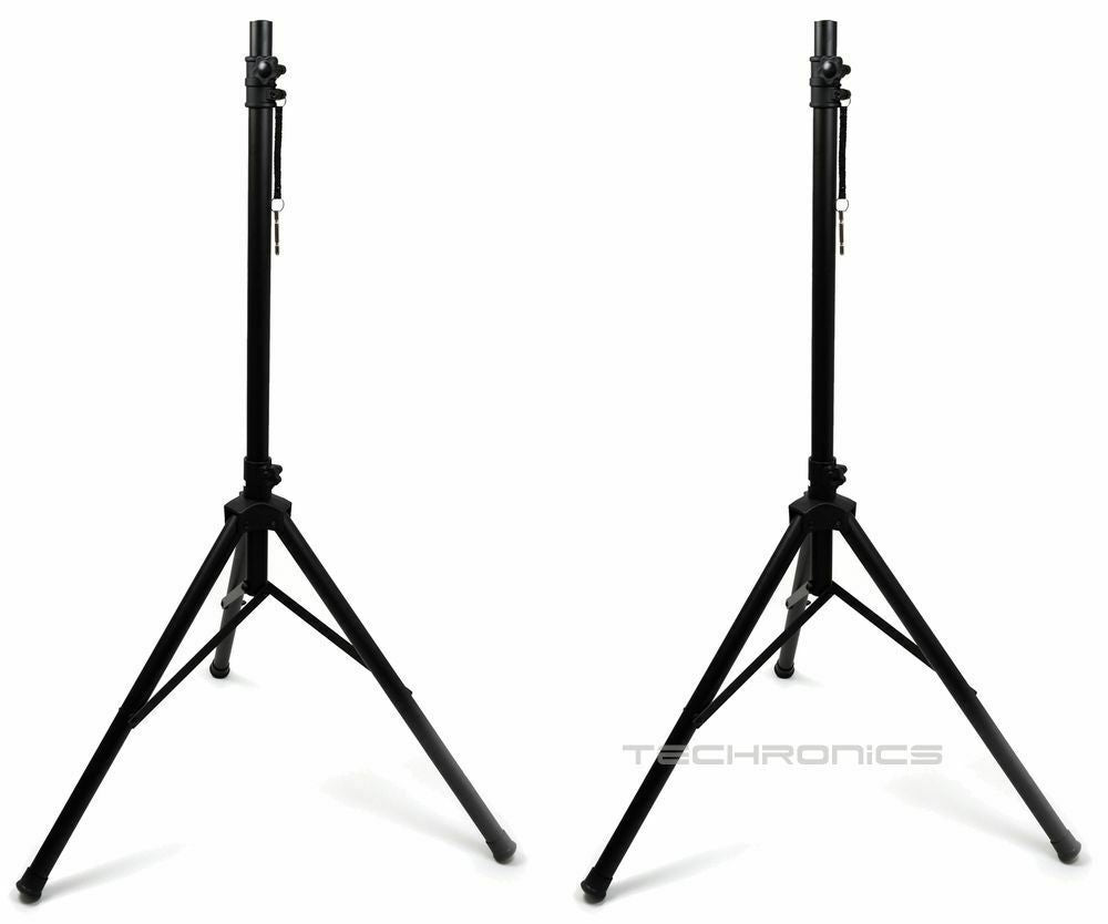 2 X AUDIOBAHN UNIVERSAL HEAVY DUTY TRIPOD FOR DJ PA SPEAKER EQUIPMENT STANDS SET