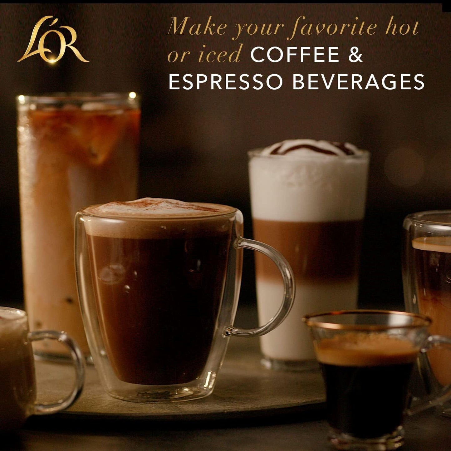 L'OR Barista System Milk Frother Complimentary Assortment of Coffe & Espresso