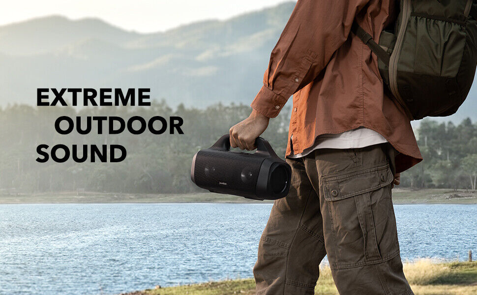 Anker Soundcore Motion Boom Outdoor Speaker with Titanium Drivers LOUD Bluetooth