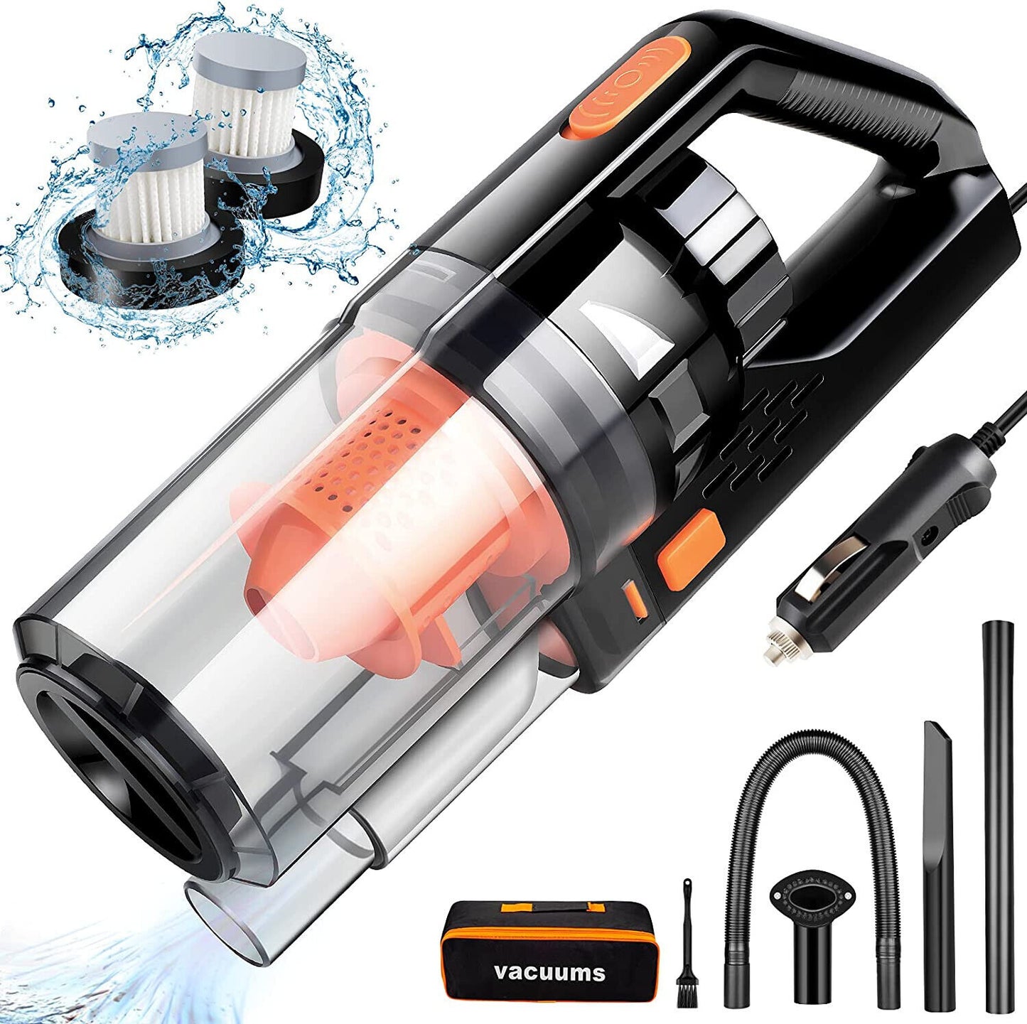 Modern Handheld Cleaning Vacuum Portable Car Cleaner High Power 150W/7500Pa,