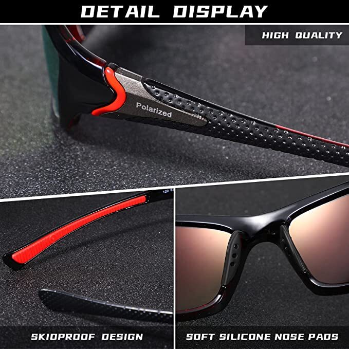 4 Pairs Unisex Polarized Sunglasses UV Protection Sports Driving Glasses Sports