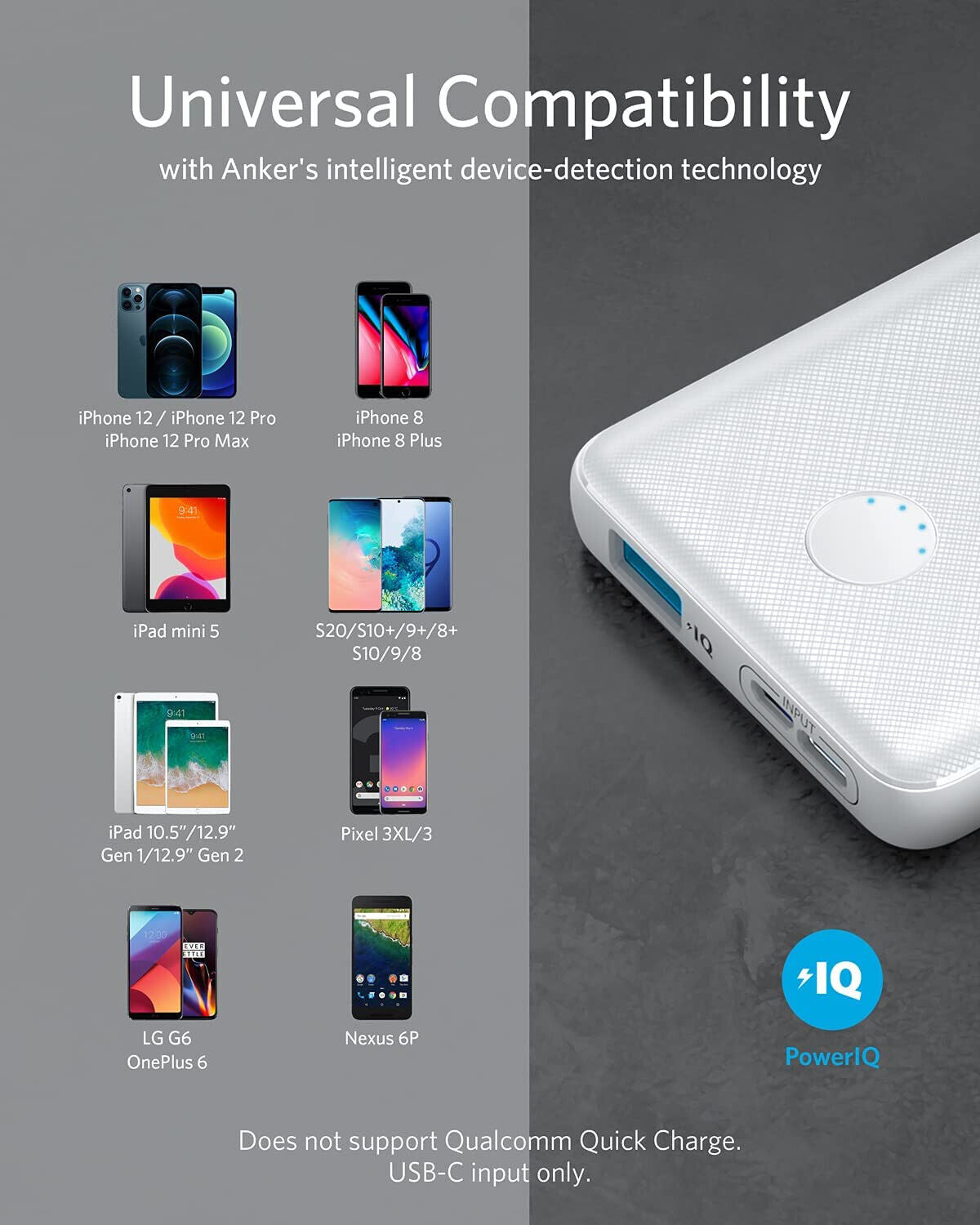 Portable Charger 313 Power Bank PowerCore Slim 10K 10000mAh Battery Pack PowerIQ