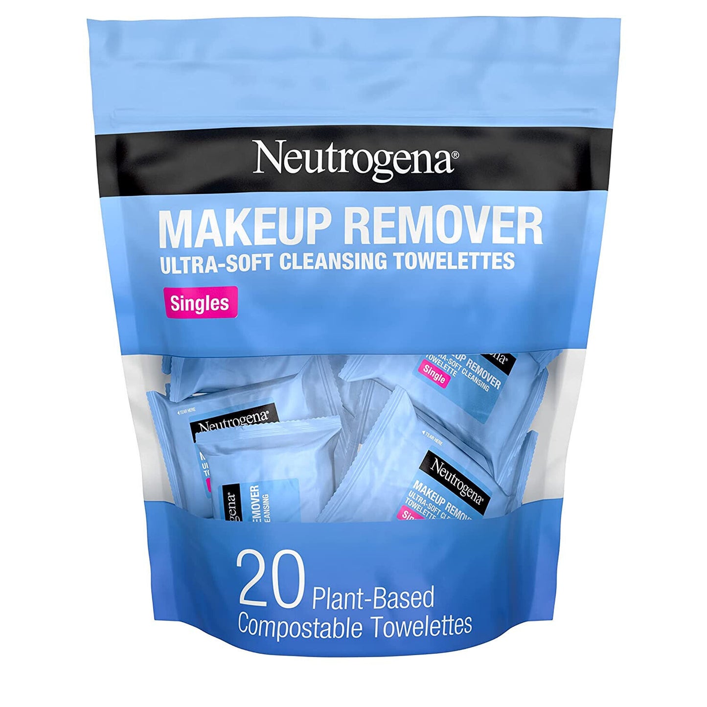 Neutrogena Makeup Remover Facial Cleansing Towelette Single Daily Face Wipes 6PK