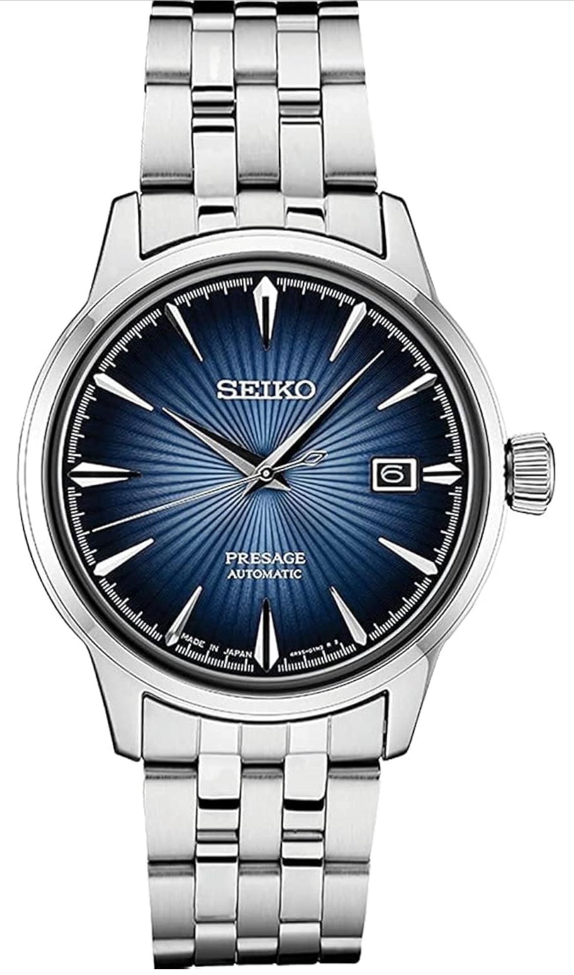 Seiko Outomatiese Horlosie vir Mans - Presage Versameling - met Datum Kalender - 50M Waterbestand