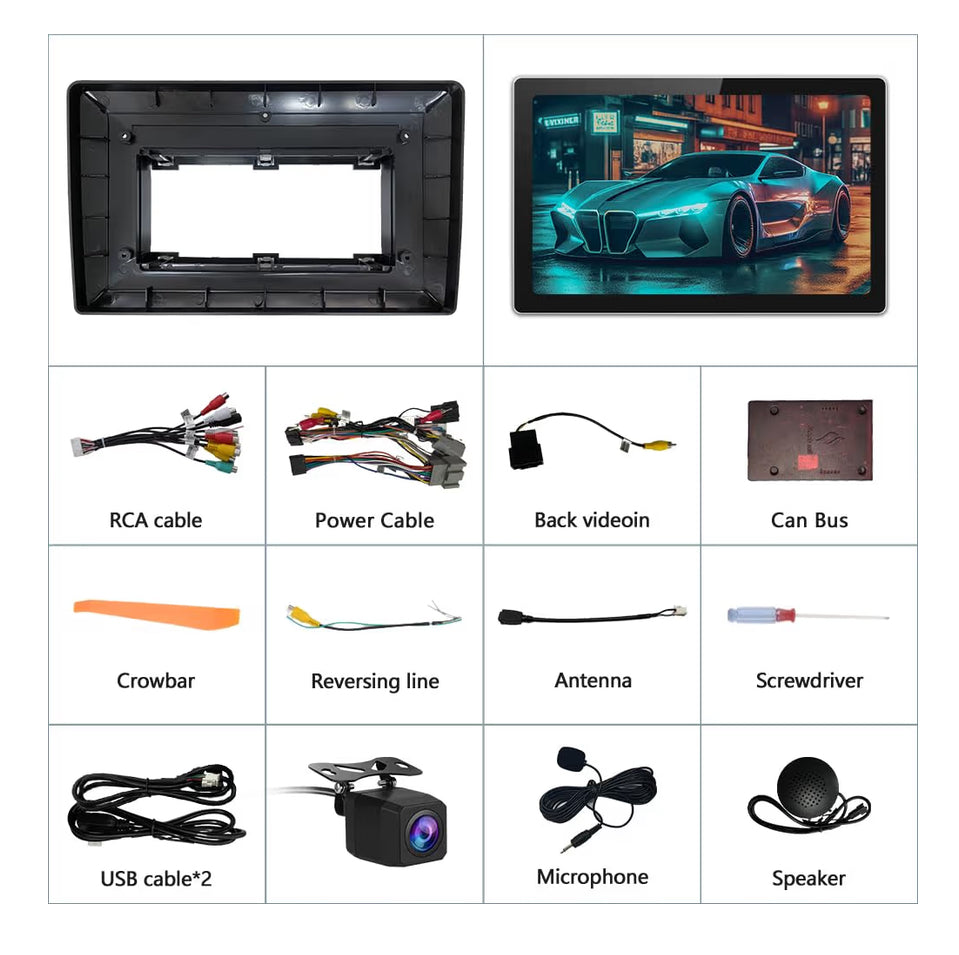 11.5" Car Stereo for Chevy Silverado Tahoe Equinox GMC Sierra Yukon 2007-2013 w/ CarPlay & Android Auto