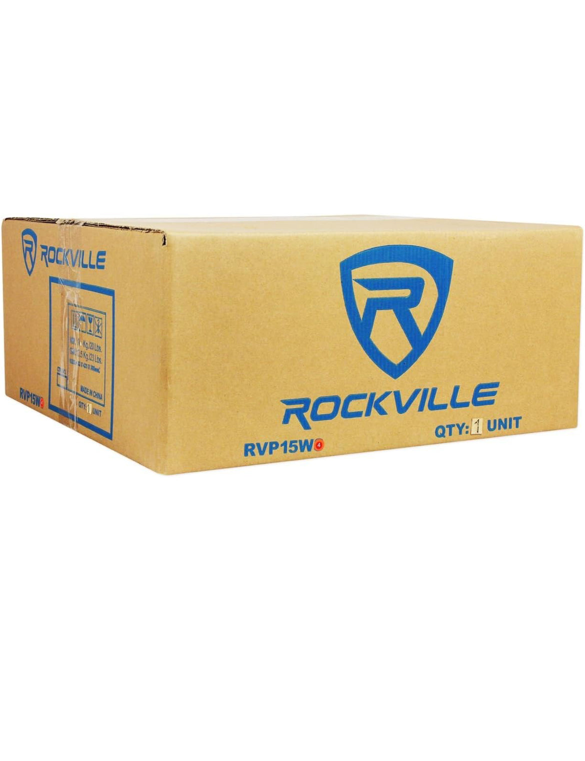Rockville RVP15W4 1000 Watt 15" Onverwerkte DJ Subwoofer 4 Ohm Subwoofer 51OZ Magneet Swart