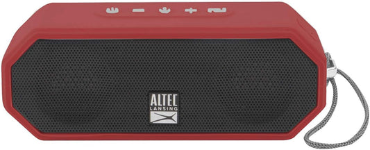 Altec Lansing LifeJacket H2O 4 - Waterdigte Bluetooth-luidspreker, Duursame en Draagbare Luidspreker met Stemassistent, 10 Uur Batterylewe en 30 Meter Bereik, Ware Rooi