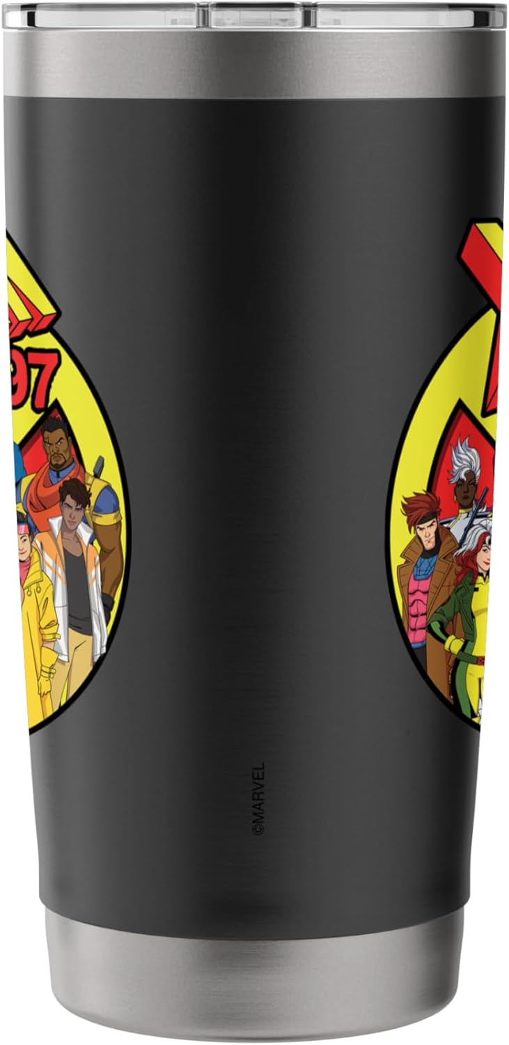 Marvel Studios X-Men '97 Animated Series Team and Title Logo Stainless Steel Insulated Tumbler