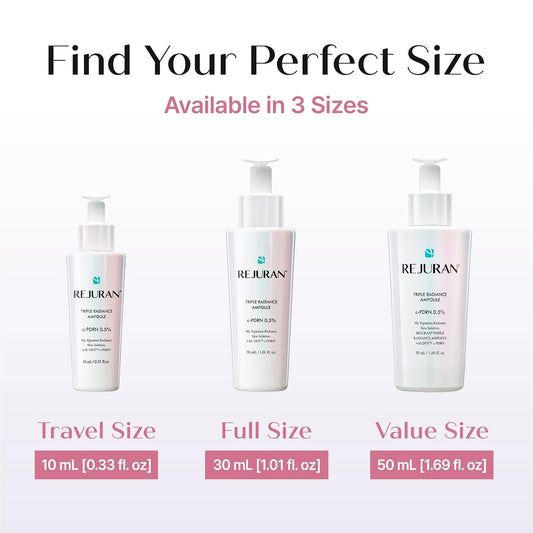 Triple Radiance Ampoule c-PDRN® Brightening Face Serum Brightens Uneven Skin Tone, Smooths Texture & Boosts Radiance with Salmon DNA PDRN & Niacinamide (1.69 fl oz)