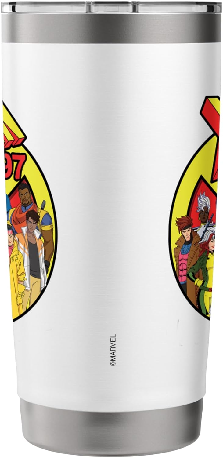 Marvel Studios X-Men '97 Animated Series Team and Title Logo Stainless Steel Insulated Tumbler