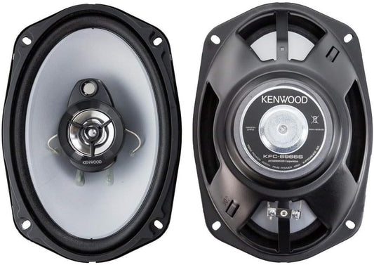 Kenwood KFC-6966S 6 x 9 Duim 400-Watt 3-rigting Vlakmonteer Koaksiale Motorluidspreker Maklike Installasie - Paar