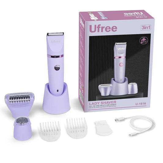 Bikini Trimmer Elektriese Skeermesse vir Vroue, Herlaaibare Skaamhaar-liggaamshaartrimmer Elektriese Skeermasjien vir Bene, Liggaamshare, Bikini Skeermasjien IPX7 Waterdig, Geskenke vir Vroue, Pers