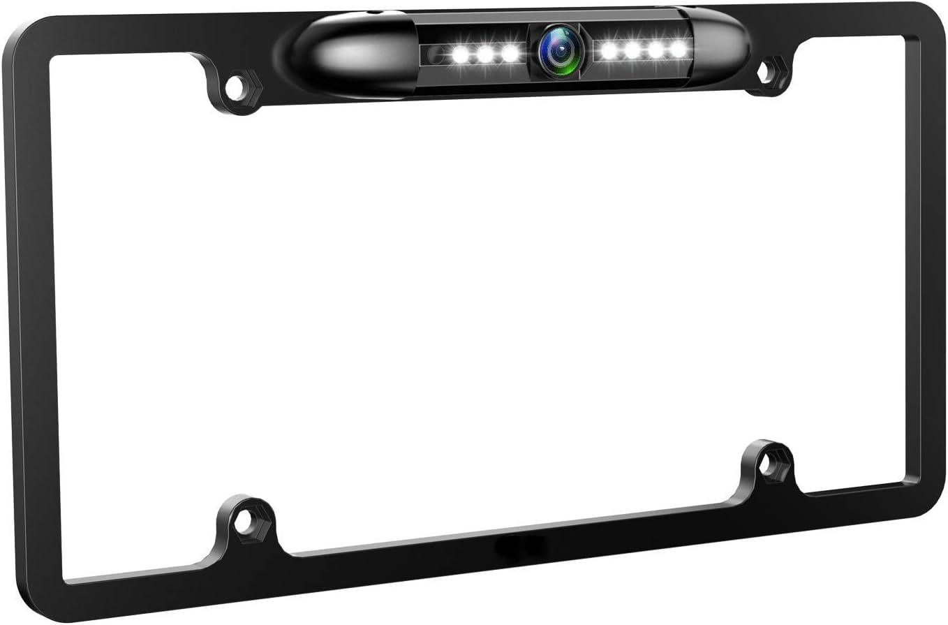 Nommerplaat Rugsteunkamera HD Voorkant Agterkyk Terugry Kamera met 7 LED Nag