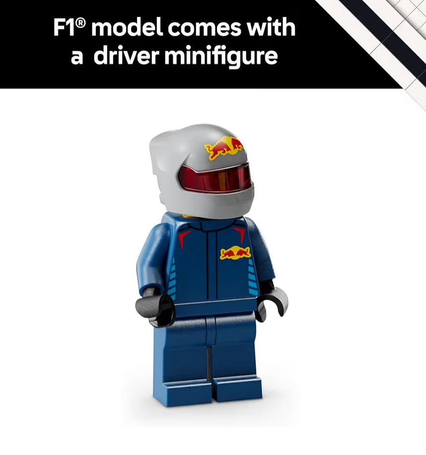 LEGO Speed Champions Oracle Red Bull Racing F1-renmotor modelstelle – Bou-stel met realistiese kenmerke