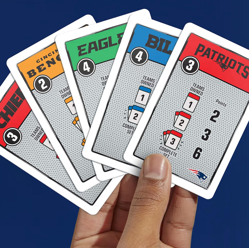 Monopoly Deal NFL Edition Game for Families and Kids | Ages 8+ | 2-5 Players | 15 Mins.