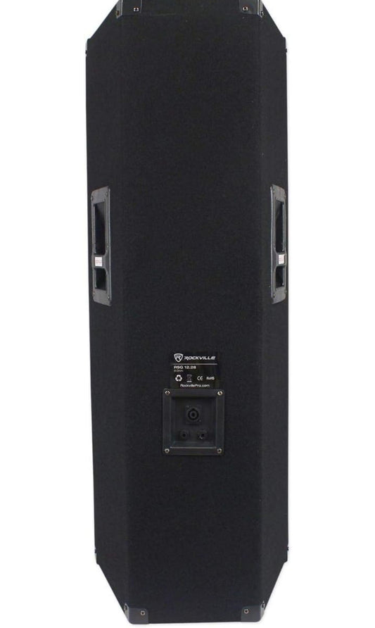 Rockville Dubbele 12” 2000 Watt 3-Rigting 8-Ohm Passiewe DJ/Pro Oudio PA Luidspreker (RSG12.2)