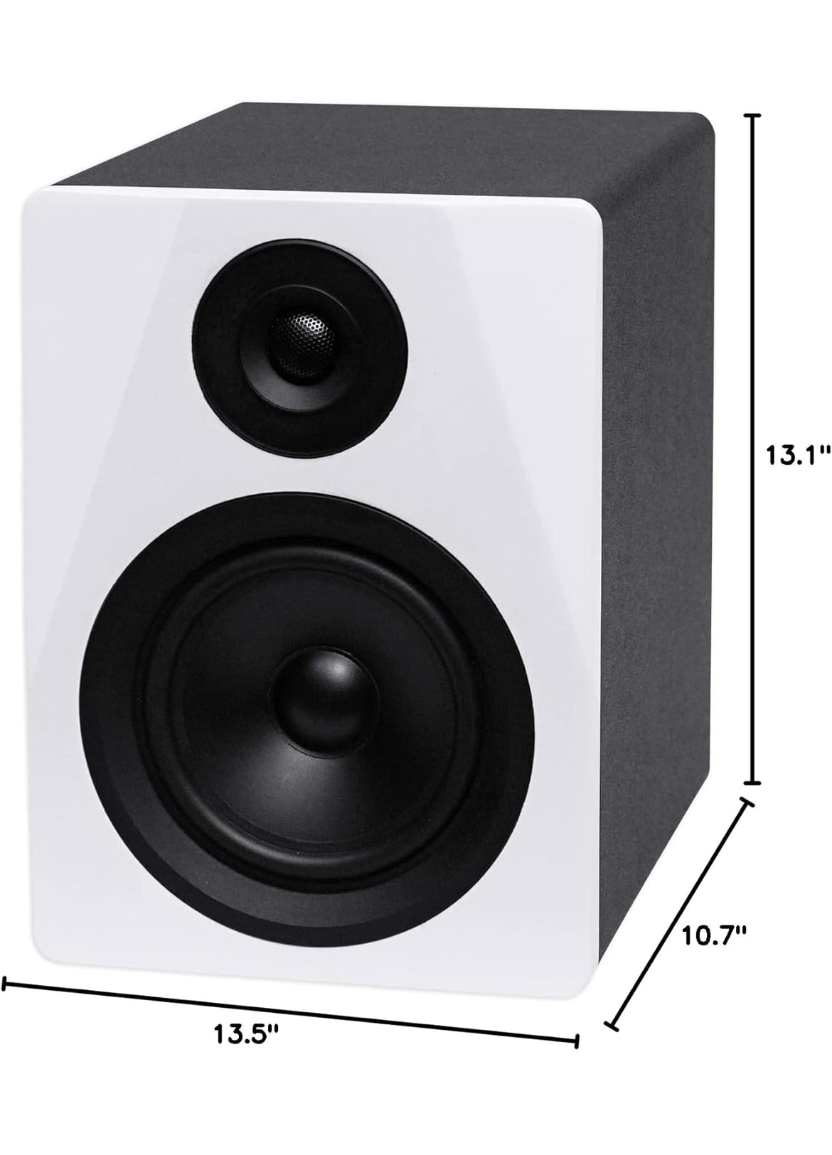 Rockville 2 DPM5W Dual Powered 5.25" 300w Active Recording Studio Monitors+Pads