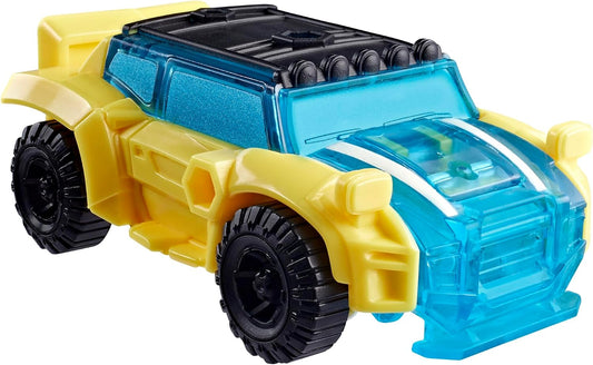 Transformers CYBERWORLD Bumblebee Cyber Changers Energon Surge 4-Inch Action Figure Quick Change to Car Mode - Robot Toys (Kids 6+)