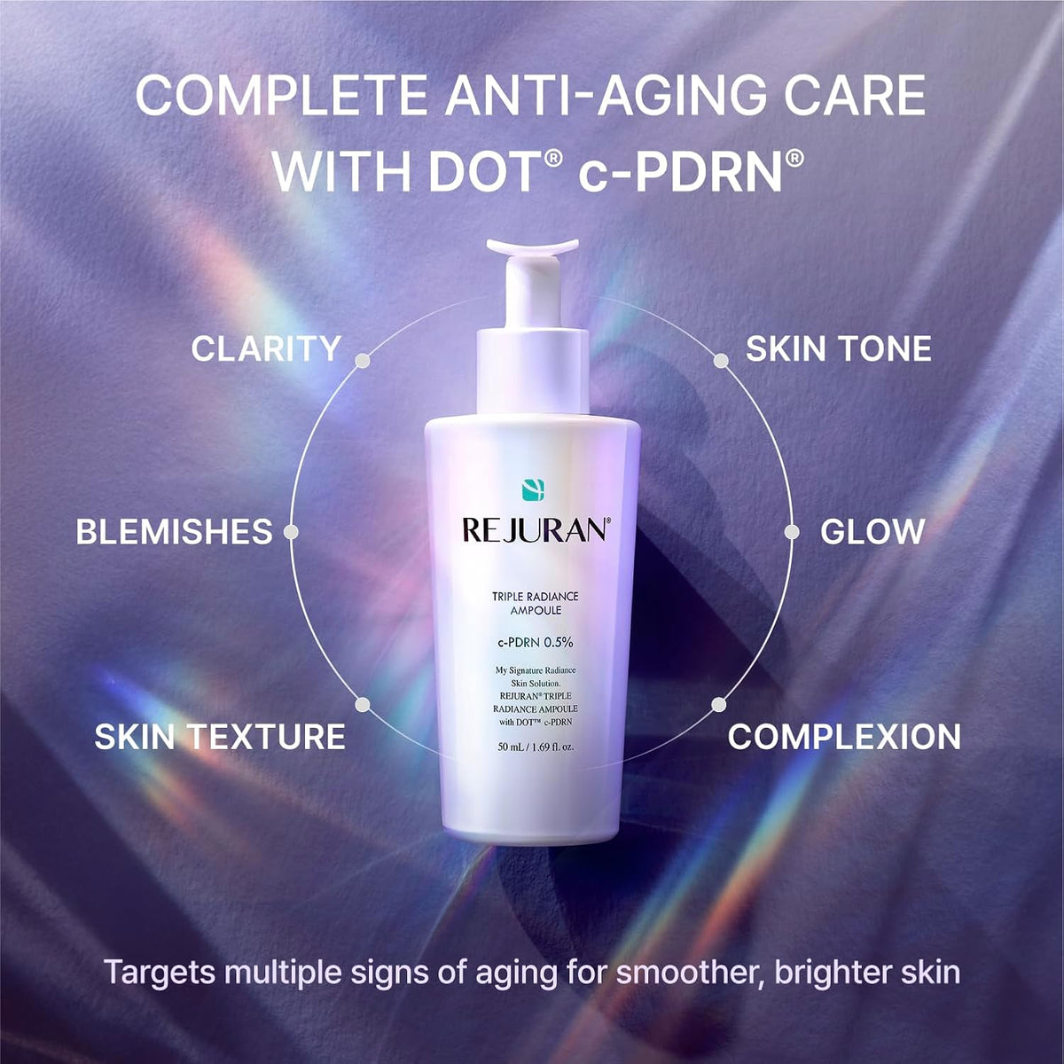 REJURAN Triple Radiance Ampoule c-PDRN® Brightening Face Serum, 1.69 fl oz