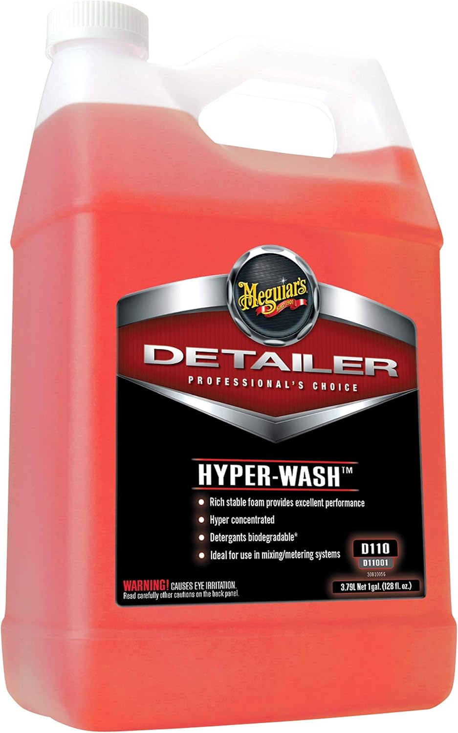 Meguiar's Hyper Wash Skuimende Karwas Lig Vuilheid Op en Laat 'n Ryk Glans – 1 Gallon (Verpakking Kan Verskil)