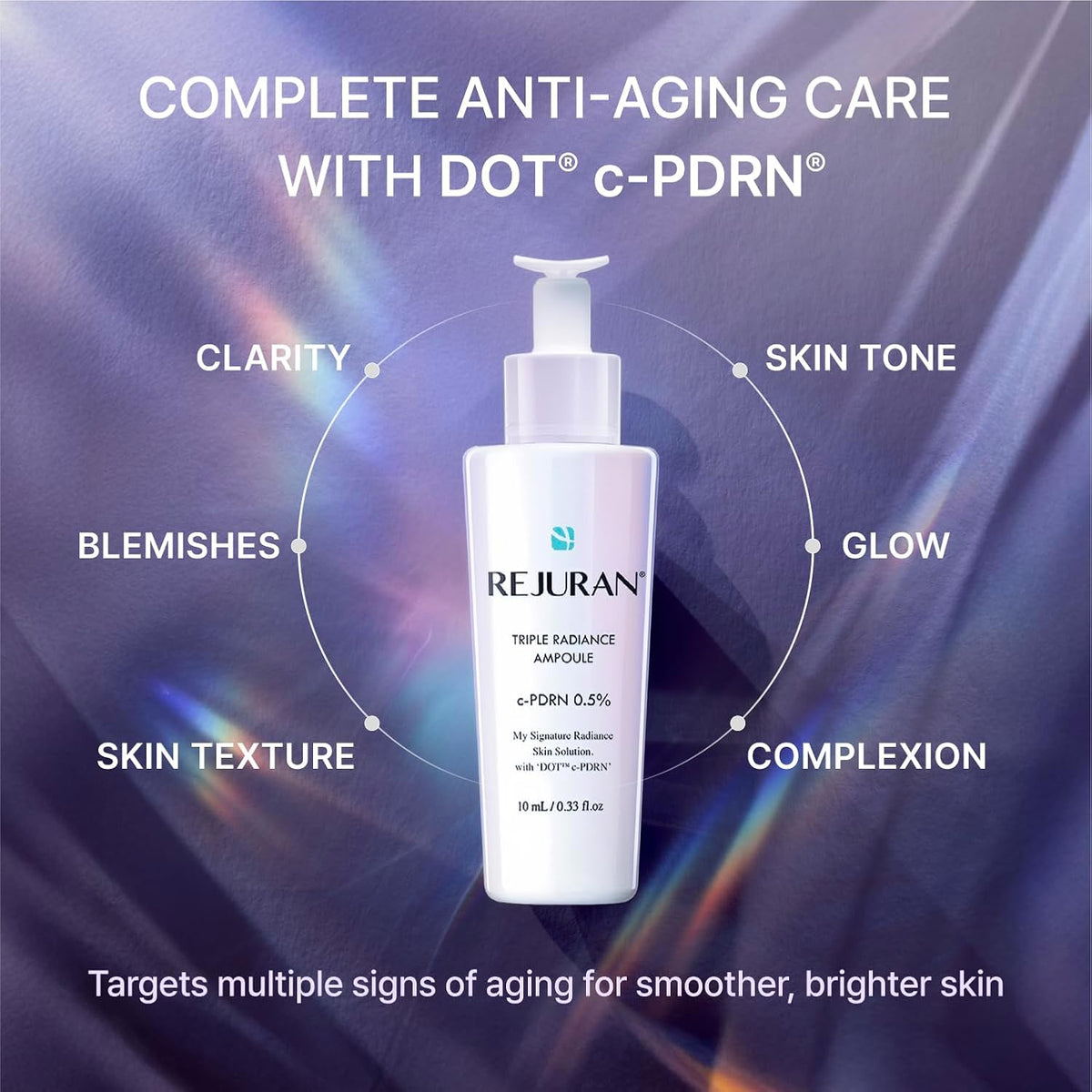 REJURAN Triple Radiance Ampoule c-PDRN® Face Serum, 0.33 fl oz Travel Size