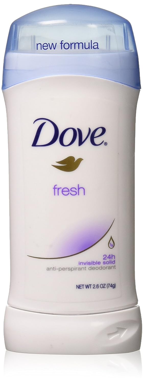 Dove Invs Sold Frsh Size Dove Fresh Invisible Solid Antiperspirant Deodorant (2.6 oz) Pack of 2