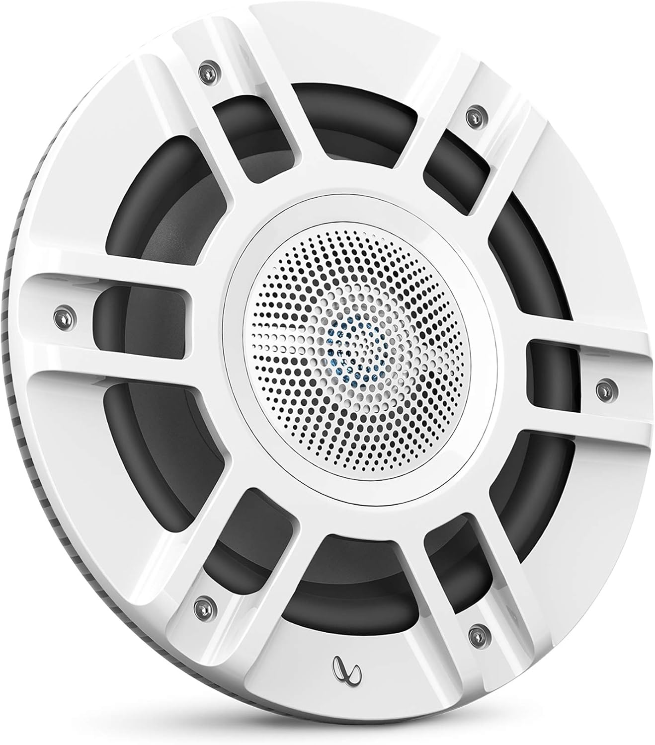 Infinity Kappa Marine Series White 8" Premium 3-Way RGB LED Convertible Speakers - White