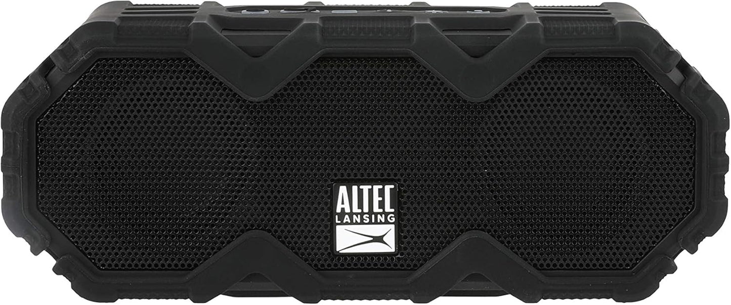 Altec Lansing LifeJacket Mini - Waterdigte Bluetooth-luidspreker met Lig, Draagbare Koordlose Luidspreker vir Swembad, Strand, Stap, Sport, Kamp, 16 Uur Speeltyd, Dryf in Water