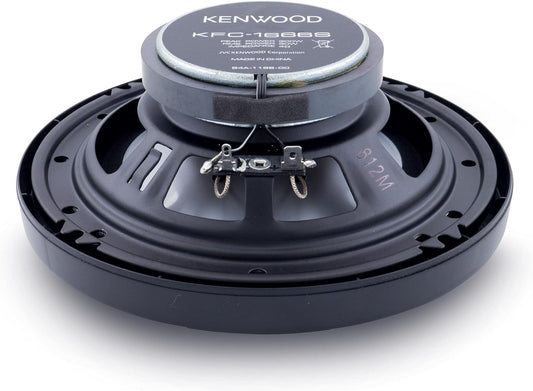 KENWOOD KFC-1666S Motorstereo-luidspreker 6-1/2" 2-rigtingluidsprekers met Kragtige Klank en Maklike Installasie - Verbeter Jou Motorklank